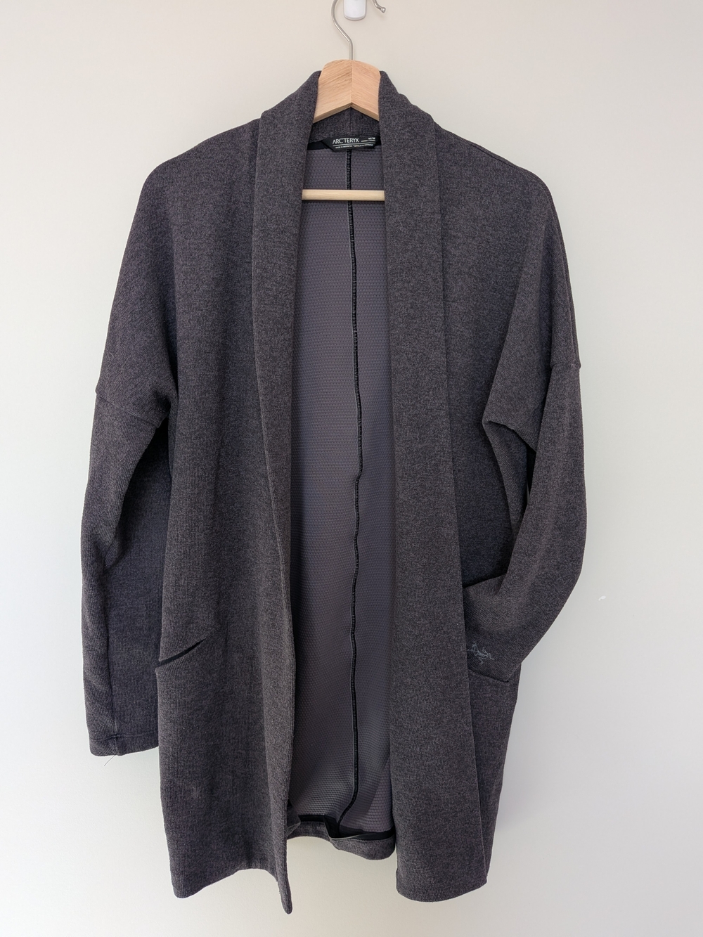 Arc'teryx Dark Gray Open Front Cardigan